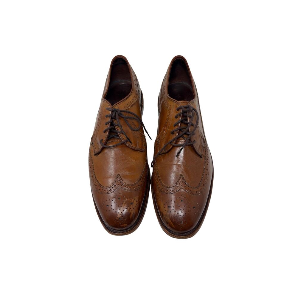 Allen Edmonds McGregor classic wingtip oxford brown leather shoes 10.5